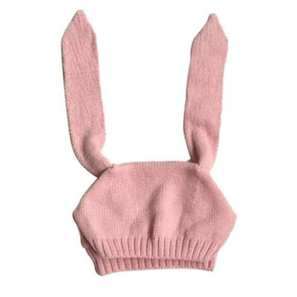 Winter Baby Toddler Kids Boy Girl Knitted Rabbit Crochet Ear Beanie Warm Hat Cap 